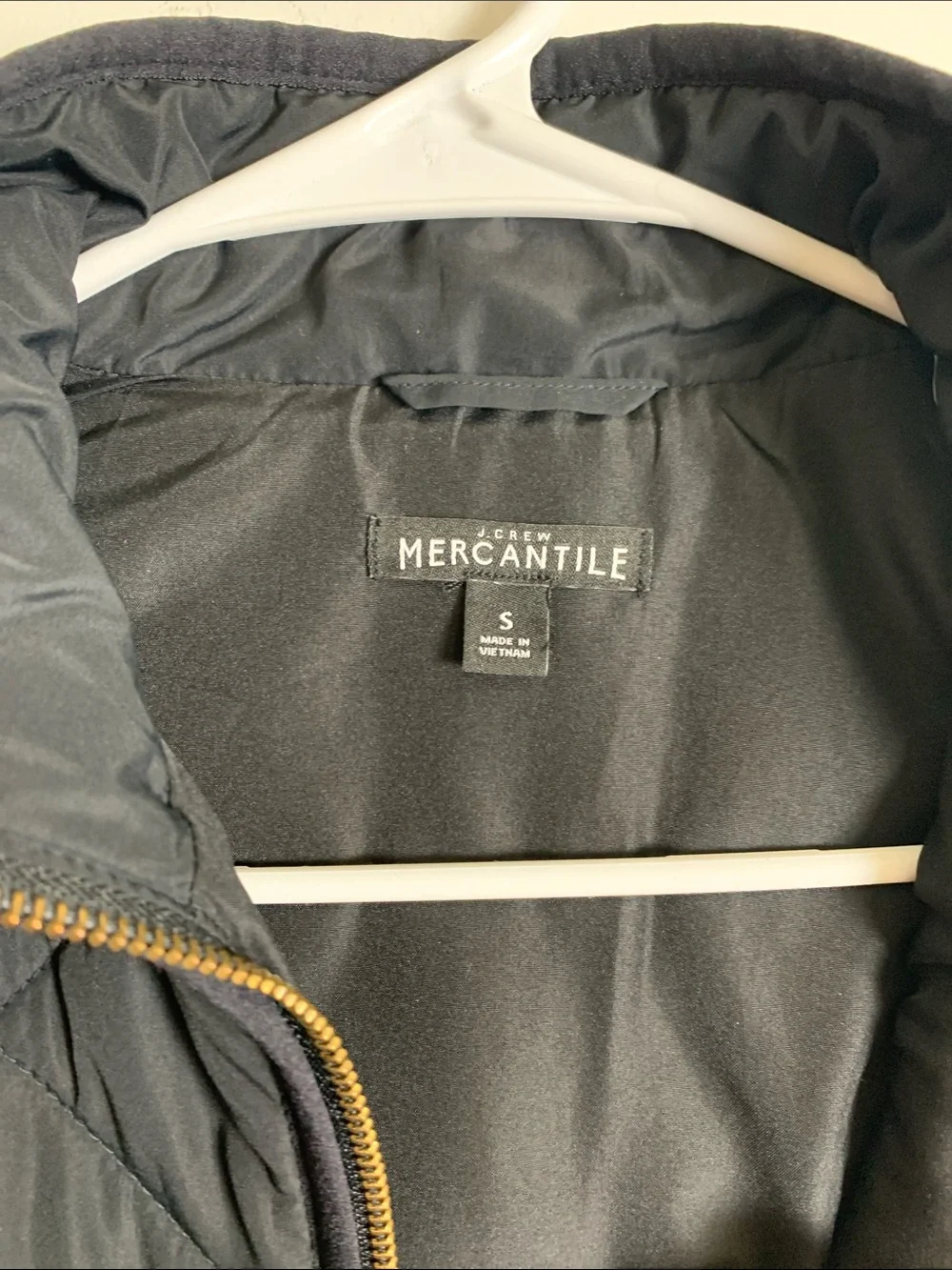 J. Crew Quilted Vest in Charcoal